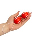 Шарики вагинальные Оки-Чпоки, для укрепления мышц влагалища, D 45 мм, красный - Фото 3