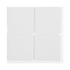 Набор накладок мебельных, полимерных, 28 шт., 2.5×2.5; d=2.5; 3.8×3.8, белый - Фото 6