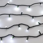 Гирлянда Arlight «Нить» с матовыми линзами, 10 м, IP65, тёмная каучуковая нить, 100 LED, свечение белое, 220 В - Фото 2