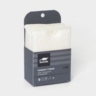 Набор губок скраберов из микроволокна для глубокой отчистки Raccoon, 3 шт., 12×8.5×1.4 см, белый - Фото 5