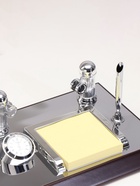 Набор настольный канцелярский, 5 в 1, с часами - Фото 5