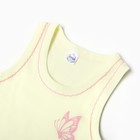 Комплект для девочки (майка, трусы), цвет жёлтый, рост 140 см - фото 23494282