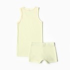 Комплект для девочки (майка, трусы), цвет жёлтый, рост 146 см - фото 23494287