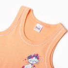 Комплект для девочки (майка, трусы), цвет персиковый, рост 128 см - Фото 2
