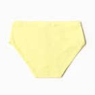 Трусы для девочки, цвет лимонный, рост 128 см - фото 23494372