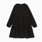 Платье для девочки, цвет чёрный/горошек, рост 104 см - Фото 8