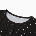 Платье для девочки, цвет чёрный/горошек, рост 122 см - фото 23494469