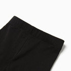 Легинсы для девочек, цвет чёрный, рост 134-140 см - фото 25306223