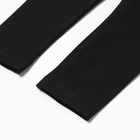 Легинсы для девочек, цвет чёрный, рост 134-140 см - фото 25306224