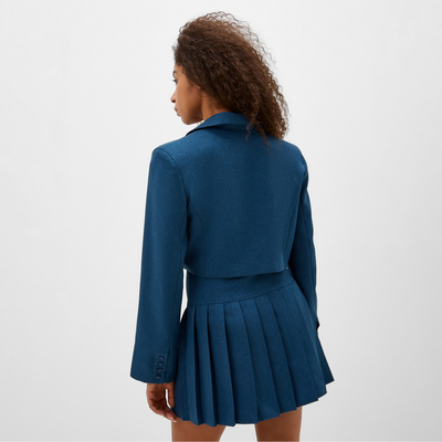 Пиджак женский укороченный MIST Base, размер 48, синий