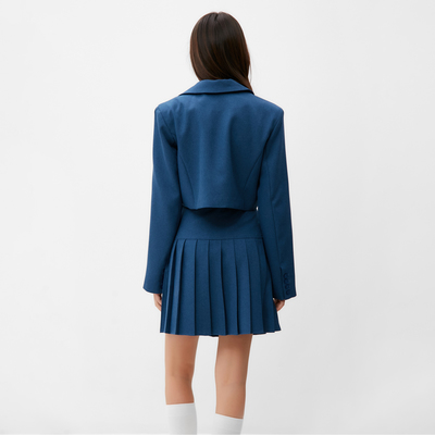 Пиджак женский укороченный MIST Base, размер 48, синий