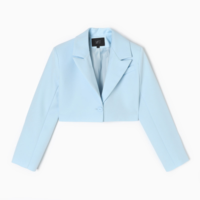 Пиджак женский укороченный MIST Base, размер 48, голубой