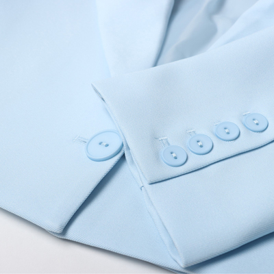 Пиджак женский укороченный MIST Base, размер 48, голубой