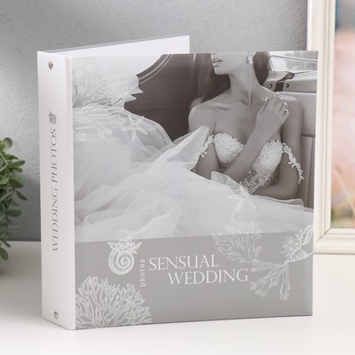 Фотоальбом на 50 магнитных листов 23х28 см, на кольцах "sensual wedding 1"