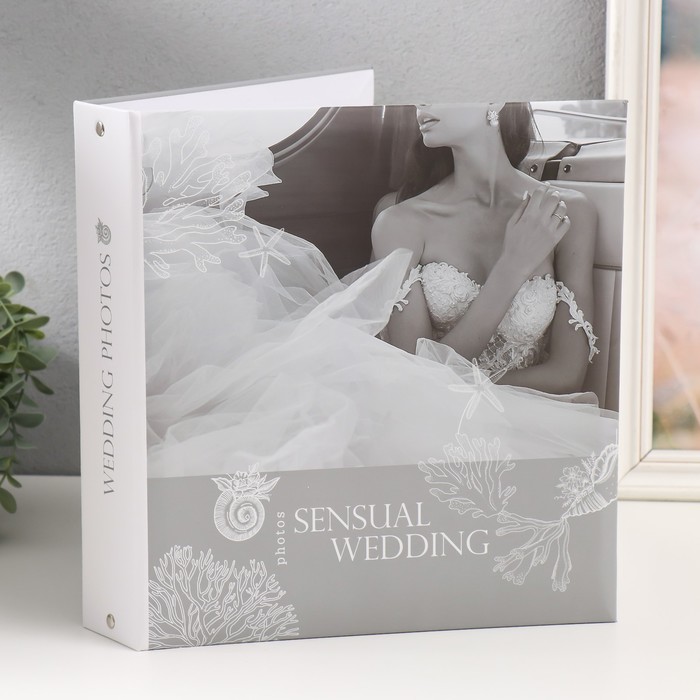 Фотоальбом на 50 магнитных листов 23х28 см, на кольцах "sensual wedding 1" - Фото 1