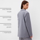 Пиджак женский с пуговицами на спине MIST, р.S-M, серый 9952960 - фото 12673517