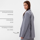 Пиджак женский с пуговицами на спине MIST, р.S-M, серый 9952960 - фото 12673519