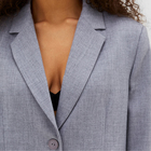 Пиджак женский с пуговицами на спине MIST, р.S-M, серый - Фото 3