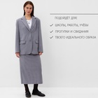 Пиджак женский с пуговицами на спине MIST, р.L-XL, серый 9952961 - фото 12691188