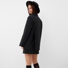 Пиджак женский с пуговицами на спине MIST, размер 46-48 (L-XL), чёрный - Фото 7