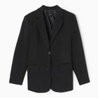 Пиджак женский с пуговицами на спине MIST, размер 46-48 (L-XL), чёрный - Фото 9