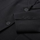 Пиджак женский с пуговицами на спине MIST, р.L-XL, черный - Фото 11