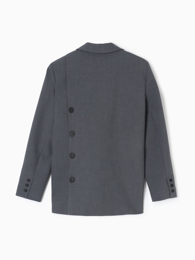Пиджак женский с пуговицами на спине MIST, размер 46-48 (L-XL), цвет графитовый