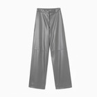 Брюки женские (экокожа) MINAKU: Classic цвет серый, р-р 50 10098826 - фото 12095056