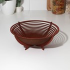 Фруктовница деревянная Доляна, 26 см, цвет мокко - Фото 2