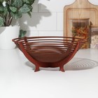 Фруктовница деревянная Доляна, 26 см, цвет мокко - Фото 3