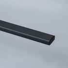 Карниз потолочный однорядный, цвет: черный, 200 см - фото 38851433