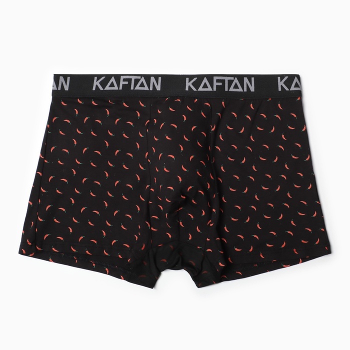 Трусы мужские боксеры KAFTAN «Перчики», цвет черный размер 46 - Фото 1