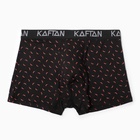 Трусы мужские боксеры KAFTAN "Перчики", цвет черный размер 52 - Фото 1