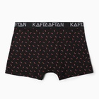 Трусы мужские боксеры KAFTAN "Перчики", цвет черный размер 52 - Фото 3