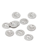 Подвеска «Монета римская» d=10 мм, набор 10 шт. цвет серебро - Фото 1