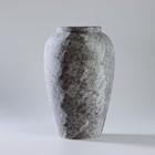 Ваза керамическая «Ретро», 18×28,5 см, горло 10 см, цвет серый - фото 8915852