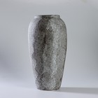 Ваза керамическая «Ретро», 18×33,5 см, горло 10 см, цвет серый - Фото 1