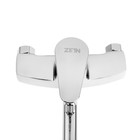 Смеситель для ванны ZEIN Z2740, излив 35 см, картридж 35 мм, с душевым набором, хром - Фото 2