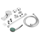 Смеситель для ванны ZEIN Z2740, излив 35 см, картридж 35 мм, с душевым набором, хром - фото 806803384