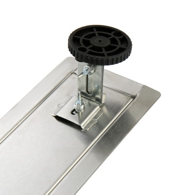 Трап ZEIN, c фланцем свободного вращения 360°, 7×120 см, d=40/50 мм, нерж. сталь, сатин