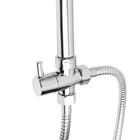 Душевая система ZEIN Z4312, тропическая и ручная лейка 3 режима, шланги, стойка, мыльница, хром - Фото 11