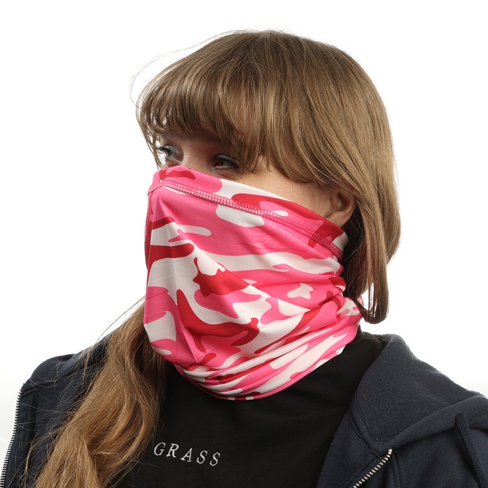 Ветрозащитная маска, размер универсальный, розовый хаки - Фото 1