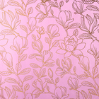 Плёнка для цветов упаковочная тишью влагостойкая «Цветы», розовая, 0.6 x 10 м - Фото 2