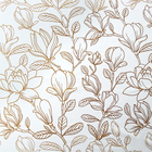 Плёнка для цветов упаковочная тишью влагостойкая «Цветы», белая, 0.6 x 10 м - Фото 2