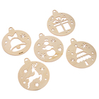 Заготовки для творчества на новый год «Шары с простыми рисунками», 5 шт. - Фото 3