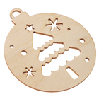 Заготовки для творчества на новый год «Шары с простыми рисунками», 5 шт. - Фото 6