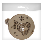 Заготовки для творчества на новый год «Шары с простыми рисунками», 5 шт. - Фото 9