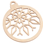 Заготовки для творчества на новый год «Шары со снежинками», 5 шт. - Фото 4