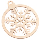 Заготовки для творчества на новый год «Шары со снежинками», 5 шт. - Фото 5