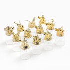 Набор стопок-перевёртышей "Лучшему мужчине" на 12 персон, стопка 30 мл, золото - фото 24354604